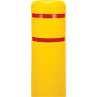 Polyethylene Bollard Cover, 6-5/8" Dia. x 52" L, Red/Yellow Dufferin Supply