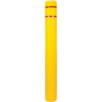 Polyethylene Bollard Cover, 6-5/8" Dia. x 60" L, Red/Yellow Dufferin Supply