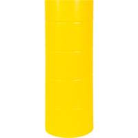 Polyethylene Bollard Cover, 6-5/8" Dia. x 60" L, Red/Yellow Dufferin Supply