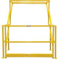 Mezzanine Safety Gate, 70" L x 77" H, 78" Raised, Yellow Dufferin Supply