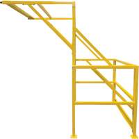Mezzanine Safety Gate, 70" L x 77" H, 78" Raised, Yellow Dufferin Supply