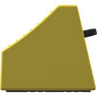 Checkers Safety Heavy-Duty Ultra Class Mining Wheel Chock without Bracket, HDPE, Yellow, 14-1/2" W x 17-1/2" D x 16" H Dufferin Supply