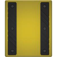 Checkers Safety Heavy-Duty Ultra Class Mining Wheel Chock without Bracket, HDPE, Yellow, 14-1/2" W x 17-1/2" D x 16" H Dufferin Supply
