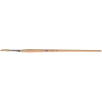 Pinceau de forme ronde en soies blanches pures pour marquage, Largeur de la brosse de 1/4", Soie blanche, Manche &agrave; Bois Dufferin Supply