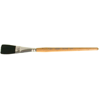 Pinceau une passe, Largeur de la brosse de 3/4", Soie de bœuf, Manche &agrave; Bois Dufferin Supply