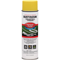 Peinture pour traçage de ligne pour terrain de gymnastique Industrial Choice AF1600, Jaune, 17 oz, Canette a&eacute;rosol Dufferin Supply