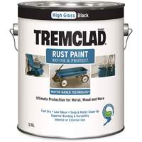Tremclad&reg; Water-Based Rust Paint, 3.78 L, Gallon, Black Dufferin Supply
