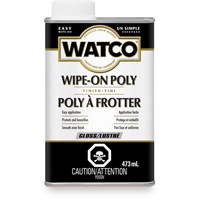 Teinture &agrave; essuyage en poly Watco, 473 ml, Transparent, Brillant Dufferin Supply