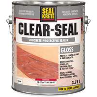 Seal-Krete&reg; Protective Sealer, 3.78 L, Water-Based, Gloss, Clear Dufferin Supply
