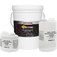 6700 100% Solids Decorative Epoxy, 3 gal., Epoxy-Based, High-Gloss, Clear Dufferin Supply