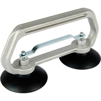 Vacuum Cups - Heavy-Duty Double Cup, 50 lbs. Capacity, 4", Pull-bar, 10" Handle Length Dufferin Supply