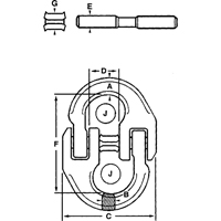 Maillons de connexion en acier alli&eacute; Dufferin Supply