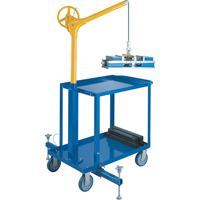 Tall Industrial Lifting Device with Mobile Cart, 500 lbs. (0.25 tons) Capacity Dufferin Supply