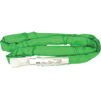 Round Slings, Green, 2" W x 4' L, 6000 lbs. Vertical Load Dufferin Supply