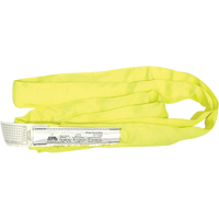 Round Slings, Yellow, 2" W x 6' L, 9000 lbs. Vertical Load Dufferin Supply