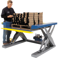 Hydraulic Floor-Height Scissor Lift Tables, Steel, 4000 lbs. Capacity Dufferin Supply