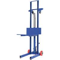 Gerbeur hydraulique &agrave; plateforme, M&eacute;canisme Pompe au pied, Capacit&eacute; de 400 lb, Levage max de 51-1/8" Dufferin Supply