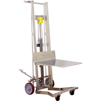 Hydraulic Platform Lift Stacker, Foot Pump Operated, 750 lbs. Capacity, 54" Max Lift Dufferin Supply