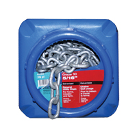 Chaînes galvanis&eacute;es par immersion &agrave; chaud, Acier au carbone, 5/16" x 75' (22,9 m) l, Calibre 30, Charge d'utilisation 1900 lb (0,95 tonne) Dufferin Supply