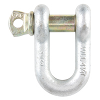 Screw Pin Chain Shackle, 3/8", Screw Pin, Hot Dip Galvanized Dufferin Supply