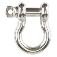 Screw Pin Anchor Shackle, 1/4", Screw Pin, Stainless Steel Dufferin Supply