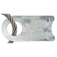 &eacute;lingue de levage &agrave; c&acirc;ble m&eacute;tallique - deux boucles Dufferin Supply