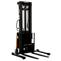 Fork Lift Stacker, Electric Operated, 2000 lbs. Capacity, 137" Max Lift Dufferin Supply