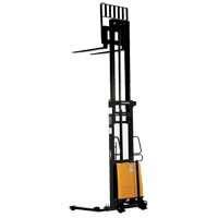 Fork Lift Stacker, Electric Operated, 2000 lbs. Capacity, 137" Max Lift Dufferin Supply