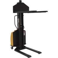 Narrow Mast Powered Lift Stacker, Electric Operated, 1000 lbs. Capacity, 63" Max Lift Dufferin Supply