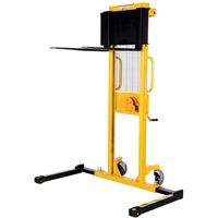 Manual Stacker, Hand Winch Operated, 770 lbs. Capacity, 60" Max Lift Dufferin Supply