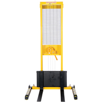 Manual Stacker, Hand Winch Operated, 770 lbs. Capacity, 60" Max Lift Dufferin Supply
