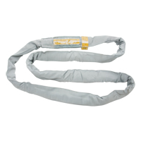 &eacute;lingue de levage en polyester ronde, Gris, 4" la x 6' lo, 32000 lb Charge verticale Dufferin Supply