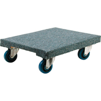 Wood Dollies - Heavy-Duty, Rubber Wheels, 1400 lbs. Capacity, 18" W x 24" D x 7" H Dufferin Supply