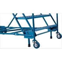 CSA-Certified Rolling Step Ladder with Locking Step, 16 Steps, 30" Step Width, 144" Platform Height, Steel Dufferin Supply
