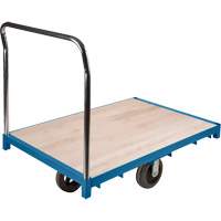 Chariot &agrave; plateforme robuste, 48" lo x 24" la x Capacit&eacute; 2000 lb, Roues en Caoutchouc Dufferin Supply