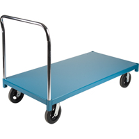 Chariot &agrave; plateforme robuste, 60" lo x 30" la x Capacit&eacute; 2000 lb, Roues en Caoutchouc Dufferin Supply