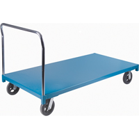 Chariot &agrave; plateforme robuste, 72" lo x 36" la x Capacit&eacute; 2000 lb, Roues en Caoutchouc Dufferin Supply