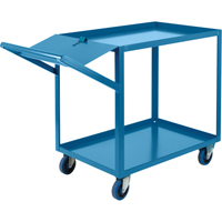 Chariots &agrave; cueillette, 36" h x 24" la x 64" p, 2 Tablettes, Capacit&eacute; 1200 lb Dufferin Supply