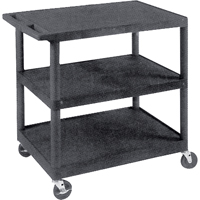 Chariot utilitaire, 3 tiers, 18" x 34" x 24", Capacit&eacute; 400 lb Dufferin Supply