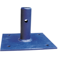 Scaffolding Accessories - Fixed Base Plate, Base Plate, 6" W x 6" H Dufferin Supply