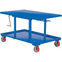 Table &eacute;l&eacute;vatrice &agrave; montant, 42" lo x 30" la, Acier, Capacit&eacute; 2000 lb Dufferin Supply
