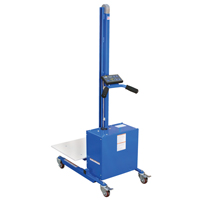 Quick Lift Platform Stacker, Electric Operated, 175 lbs. Capacity, 57" Max Lift Dufferin Supply