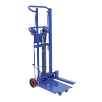 Platform Lift Stacker, Foot Pump Operated, 750 lbs. Capacity, 52" Max Lift Dufferin Supply