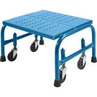 Rolling Step Stand 20 X 16 X 12, 1 Steps, 18" Step Width, 12" Platform Height, Steel Dufferin Supply