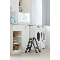 Escabeau repliable, 2 marches, 19-1/2" x 20-1/2" x Hauteur 22-3/4" Dufferin Supply