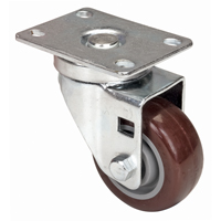 Caster, Swivel, 3" (76 mm), Polyurethane, 230 lbs. (104 kg.) Dufferin Supply
