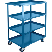 Chariots &agrave; tablettes robustes, 4 Tiers, 24" la x 48" h x 39" p, Capacit&eacute; 1200 lb Dufferin Supply