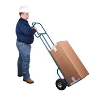 Deluxe Hi-Boy Hand Truck, P-Handle Handle, Steel, 72" Height, 700 lbs. Capacity Dufferin Supply