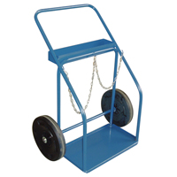 Gas Cylinder Carts, Rubber Wheels, 13" W x 25" L Base, 1000 lbs. Dufferin Supply