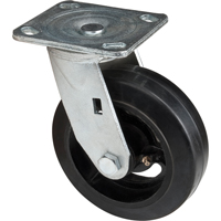 Roulette moul&eacute;, Pivotant, 6" (152,4 mm), Caoutchouc, 550 lb (249 kg) Dufferin Supply